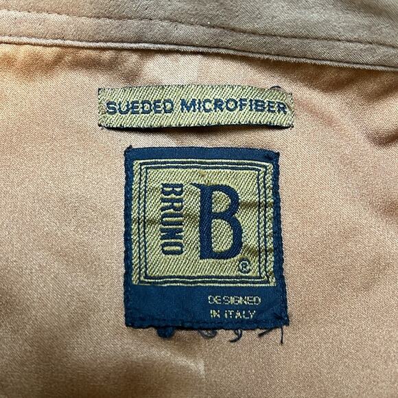 Bruno Sueded Microfiber Casual Button Down Long Sleeve Shirt Men's Size X Large? - Picture 4 of 6